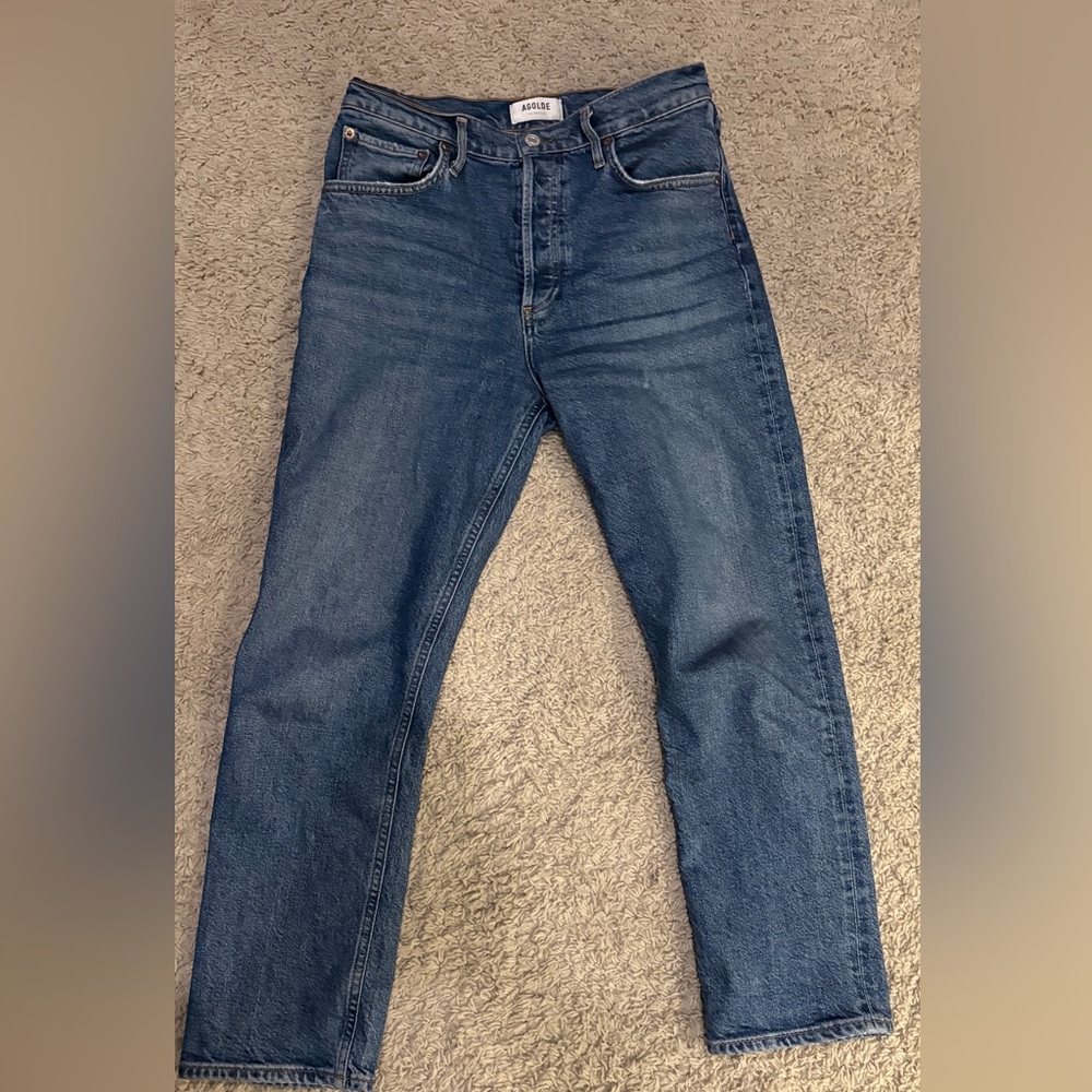Agolde Riley Straight Leg Denim - Picture 2 of 10